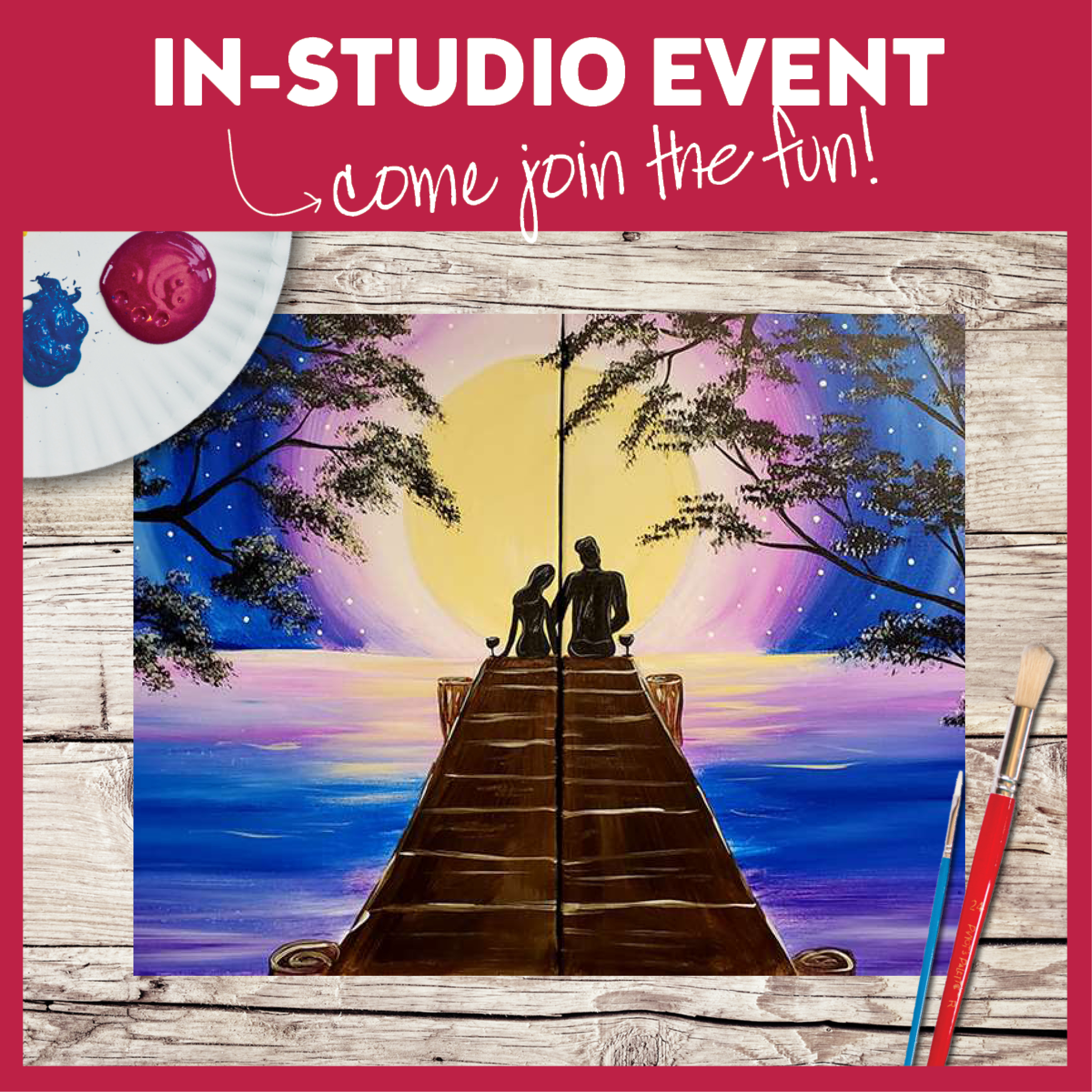 Midnight Merlot Date Night - In Studio - Limited Seating